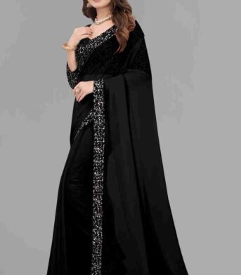 এক্সক্লুসিভ ওয়েটলেস জর্জেট  পার্টি শাড়ি